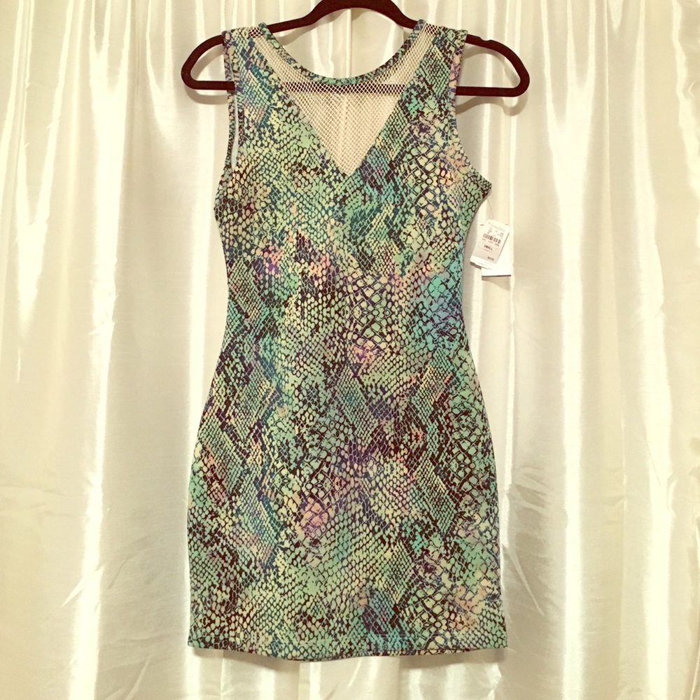 Lovers & Friends Snake print party dress